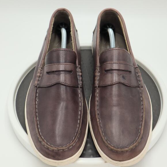 Cole Haan Pinch Weekender Shoes Mens 13 Grey Leather Penny Loafer Slip On - Picture 4 of 16